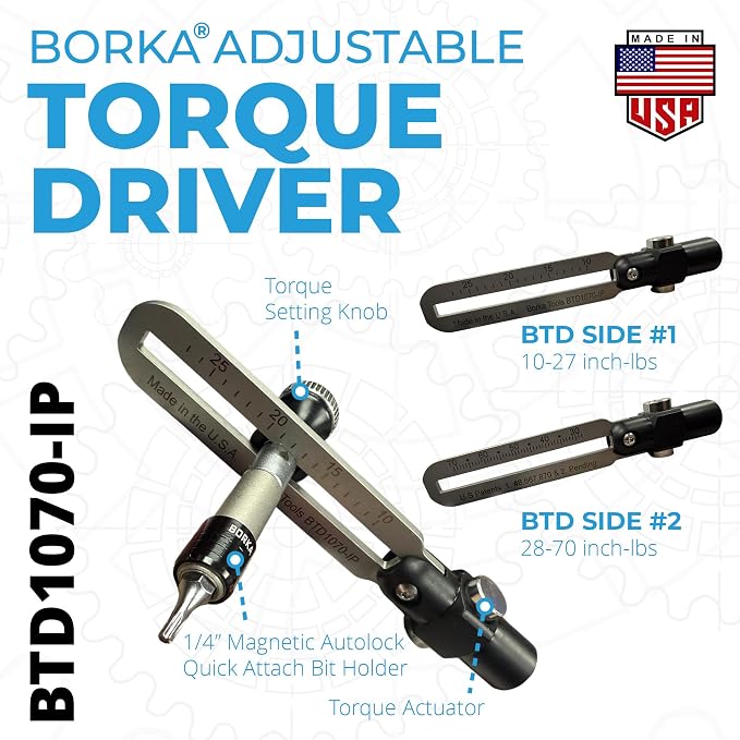Torque Driver Kit – Optics Care Edition: Adjustable Torque Wrench with Professional Lens Cleaning Kit, S2 Bits & Cordura Pouch – Precision Instrument Maintenance Set - Image 4