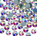 Jollin Hotfix Rhinestones Flatback Crystal Gems 12mm SS60, Crystal AB | 144pcs Hot Fix Crystals Glass Rhinestones for Bedazzling, Crafting, Clothes, Shoes & Accessories DIY Decoration by Jollin