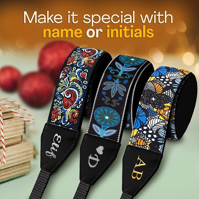 Art Tribute Custom Camera Strap - Add Your Text and We Make It Especially For You Get Your Own Personalized Gift Rhombus Sea Wave Strap, No Shipping Cost! - Image 4