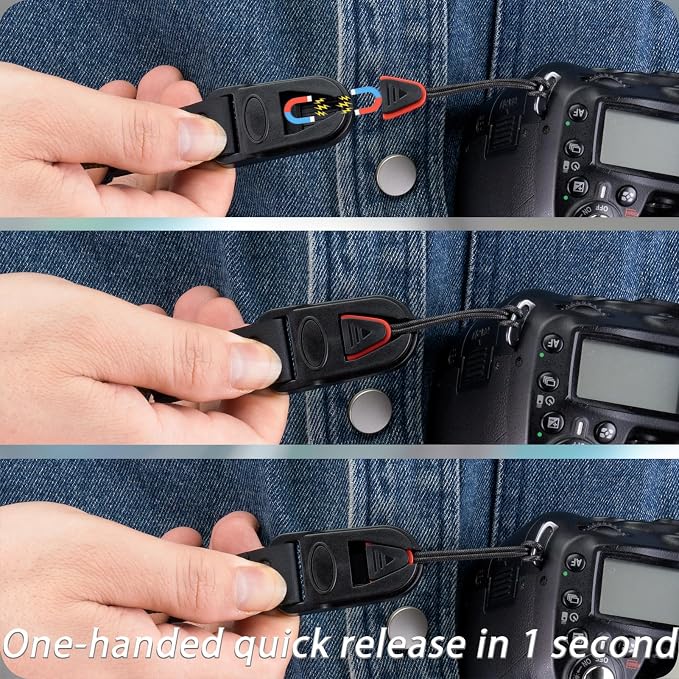 VKO Camera Strap Rope Quick Release Neck Shoulder Straps for Photographers | Film SLR DSLR Cameras Vintage Cute QD Nylon Adjustable - Image 4