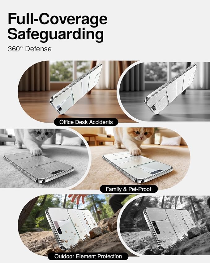 SMARTDEVIL 2 Pack for iPhone Air Screen Protector Tempered Glass | SmartPull Box Bubble-Free Instant Install Applicator, 9H Military-Grade Protection, Case-Friendly - Image 3