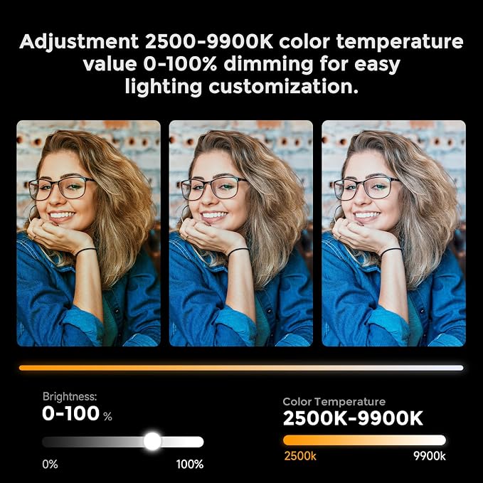 PHOTOOLEX Magnetic Light Wand, 360° RGB Tube Light, LED Video Light Stick | 10W/Full Color/CRI 96+/TLCI 97+/2500K-9900K/21 Scenes/Handheld/5200mAh, for Studio Photography Vlog Recording Streaming - Image 6