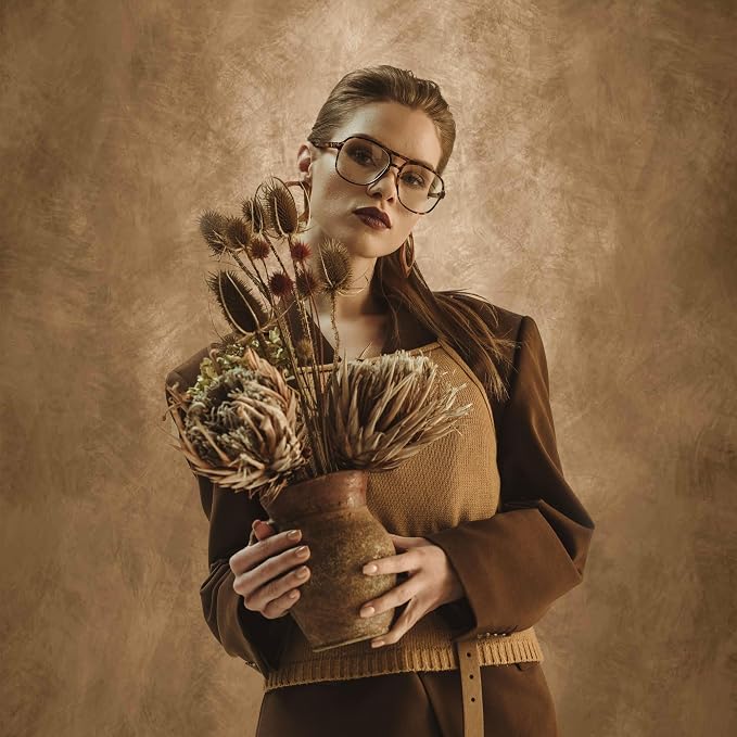 Abstract Photography Backdrop for Photoshoot 6x8ft, Dark Brown,No Stand | Professional,Polyester Fabric,Roller Pocket on Top,Vintage Portrait Photo Props Booth Background,Photoshoot Studio - Image 6