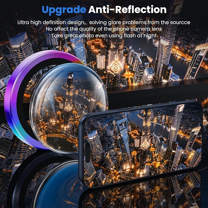 WSKEN for iPhone 17 Pro/iPhone 17 Pro Max Camera Lens Protector | Original Shooting Mode, Individual Metal Cover Film, Shatterproof HD Tempered Glass Camera Screen Protector, Colorful - Image 2