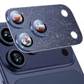 Uyiton for iPhone 17 Pro Max Camera Lens Protector, Metal Frame Glass Cover | Not Easy to Break, Strong Adsorption, Case-Friendly, Metal 9H Sapphire Glass Rear Camera Screen Cover, Glitter Blue by Uyiton