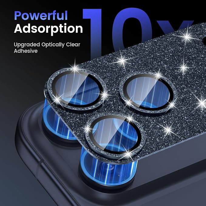 Tensea for iPhone 17 Pro Max Camera Lens Protector Bling | Metal Aluminum Alloy Tempered Glass Cover Camera Screen Protector Accessories, Case Friendly - Image 4