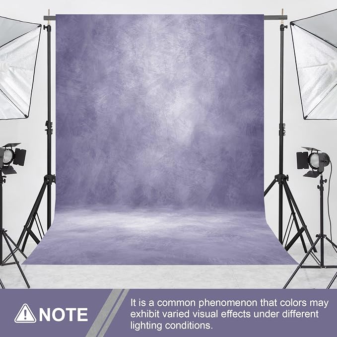 Abstract Photography Backdrop for Photoshoot 8x12ft,Light Purple,No Stand | Professional,Polyester Fabric,Roller Pocket on Top,Vintage Portrait Photo Props Booth Background,Photoshoot Studio - Image 5
