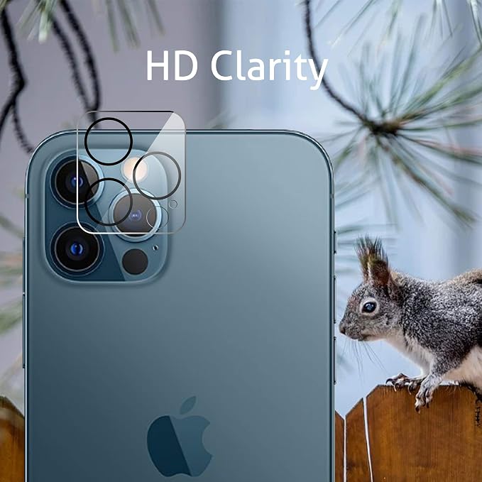 Ailun Screen Protector+Camera Lens Protector for iPhone 12 Pro, 2+2 Pack | 6.1 inch, Tempered Glass Film, HD - Image 3