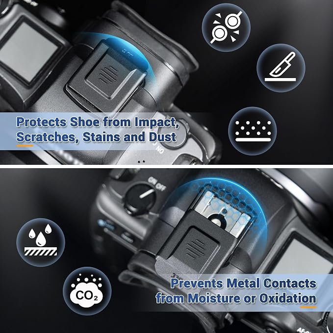 Upgraded R50 V R5 R6 III II V Hot Shoe Cover w Full Coverage(NOT for R5/R6 | Hotshoe Protector Cover for Canon EOS R6V R6II R5II R50V R8 R10 R7 R5C R1 PowerShot V1 R3 Replace Canon ER-SC2 Shoe Cover - Image 3