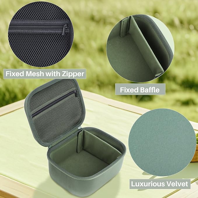 Lebakort Storage Case Compatible with Fujifilm INSTAX Wide 400 / Wide 300 Instant Camera (Light Green Case) - Image 4