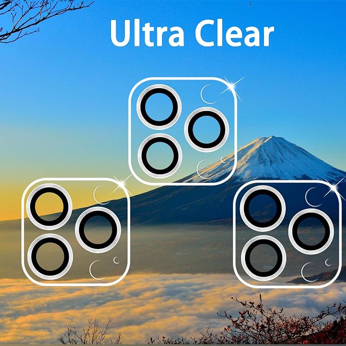 Dengduoduo 3 Pack Tempered Glass Camera Lens Protector for iPhone 12 Pro Max 6.7", Ultra HD, 9H Hardness, Anti-Scratch, Case Friendly, Easy to Install [No Affect on Night Shots] - Image 4