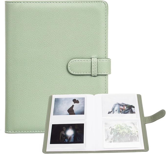 Rieibi Photo Album for Fujifilm Instax Wide210/Wide300/Wide400 Camera, 3.4x4.3 Inch Wide Film 80 Pockets PU Leather Photo Frame for Instax Wide 400 Album, Album for Instax Wide series by Rieibi