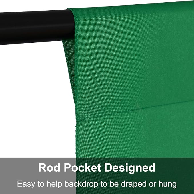 Joccun 5X7FT Green Backdrop Background for Photography,Polyester Backdrop Curtain Background Screen for Photography,Photoshoot,Video Recording,Studio(5X7ft,Green) - Image 5