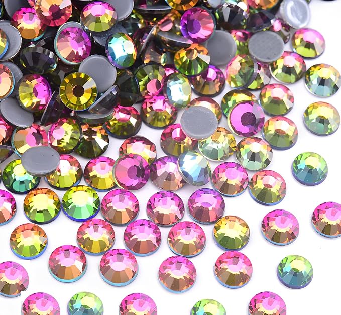 Jollin Hotfix Rhinestones Flatback Crystal Gems 4mm SS16, Fire | 1440pcs Hot Fix Crystals Glass Rhinestones for Bedazzling, Crafting, Clothes, Shoes & Accessories DIY Decoration by Jollin