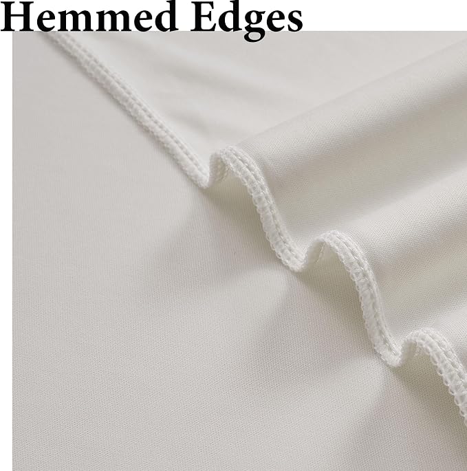 40ftx10ft Wrinkle Free Beige Backdrop Curtains for Parties, Silky Polyester Photo Backdrop Drapes 8 Panels 5x10ft Back Drop Cloth for Wedding Birthday Baby Shower Photography Background - Image 4