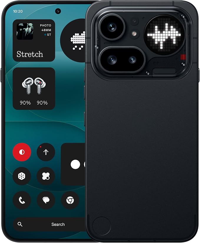 Nothing Phone (4a) Pro Cell Phone 2026 New, Unlocked Android 16 Smartphone, Triple-Lens Camera, AI Photo Edits, 6.83" 144Hz AMOLED Display, 5080mAh Battery, Dual-SIM Glyph Matrix (Black, 12+256GB) by Unknown