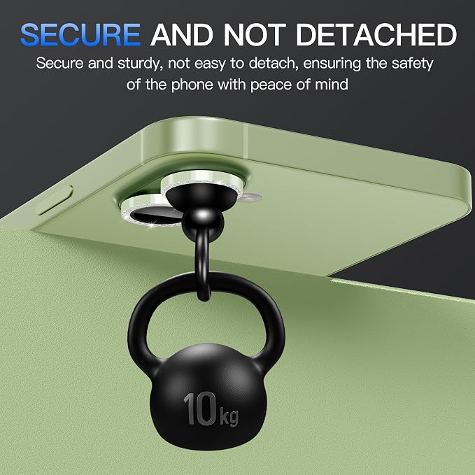 Suoman for iPhone 17 Camera Lens Protector, Glitter Diamond Individual Metal Tempered Glass Camera Lens Cover [Strong-Adhesion][Does not Affect Night Shots] -Green - Image 5