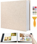 Large Photo Album Self Adhesive Scrapbook Album for 4x6 5x7 8x10 Pictures DIY Photo Book as Scrapbooking Supplies Kits, Birthday Gifts for Women Mom Wedding Baby Family Travel by HenPisen