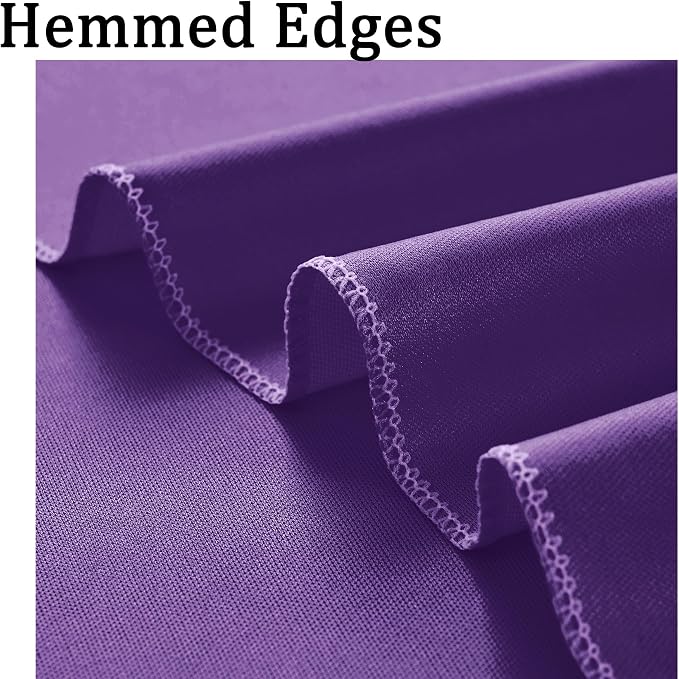 40ft x 10ft Wrinkle Free Purple Backdrop Curtains for Parties, 8 Panels 5x10ft Thick Fabric Purple Backdrop Drapes for Wedding Party Background Birthday Decoration - Image 4