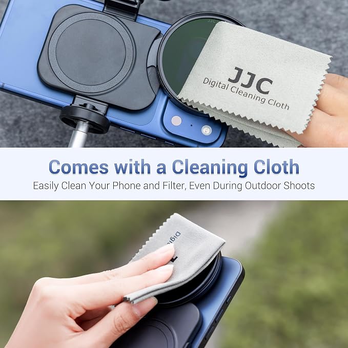 Upgraded 67mm CPL Filter Mount Kit with Magnetic Phone Camera Grip & Storage Pouch for iPhone 17 Air 16 15 14 Pro Max Accessories,Circular Polarizer Lens Filter Adapter Set w Cold Shoe & 1/4'' Hole - Image 7