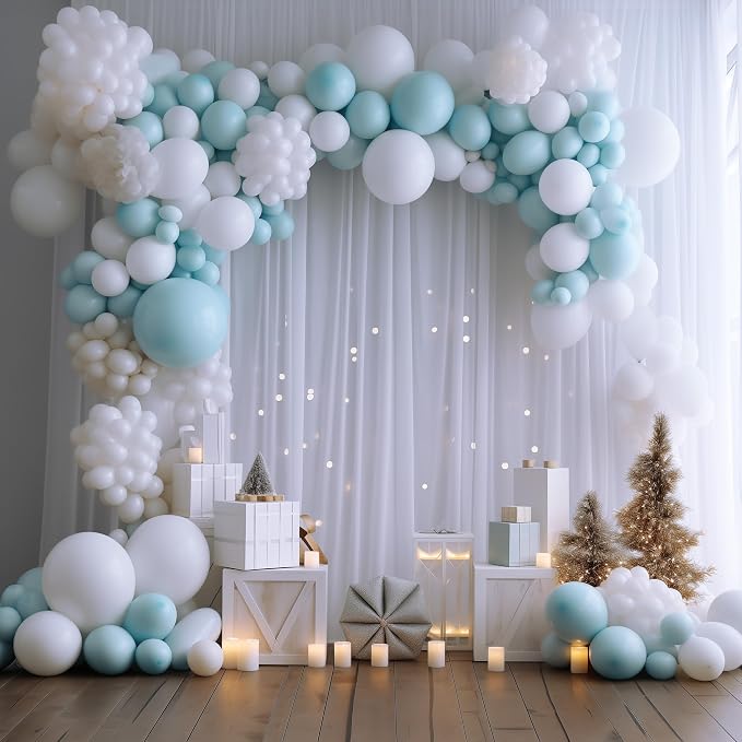 White Backdrop Curtain Drapes for Parties, 3Pack 10x8FT | Wrinkle Free Polyester Curtain Backdrop Draping Fabric for Backdrop Photoshoot Birthday Party Background,6 Panel 5x8FT - Image 5