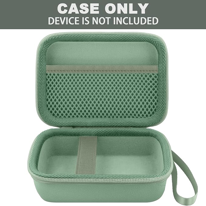 Hard Travel Case for Fujifilm Instax Mini Link+ & Link 3/2 Printer | Shockproof, With Handle, Hard Shell Exterior, Storage Compartment, Portable Carrying Box, Sage Green Case - Image 3