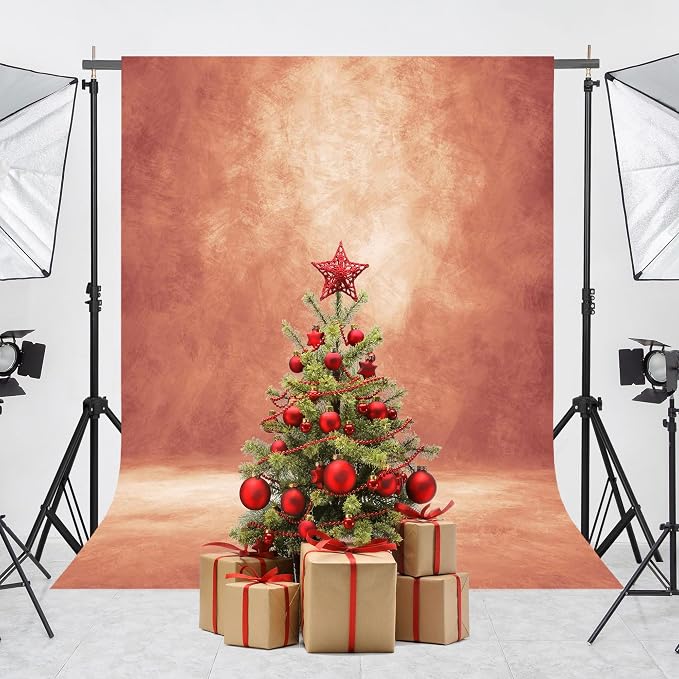 Abstract Photography Backdrop for Photoshoot 8x10ft,Brick Red,No Stand | Professional,Polyester Fabric,Roller Pocket on Top,Vintage Portrait Photo Props Booth Background,Photoshoot Studio - Image 4
