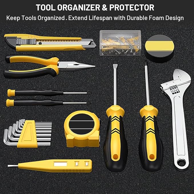 4 PCS 12x12x2 Inch Pick and Pluck Foam Inserts for Cases - Professional-Grade Tool, Game Box & Drawer Organizer - Image 7