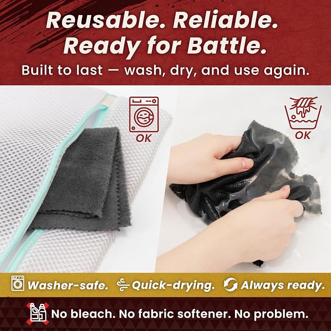 BELLEMOND 「Samurai Cloth」 Japanese Microfiber Cleaning Cloth, Large 2 Pack | Made in Japan, Washable and reusable, Lint-free cleaning, Ideal for monitors, TVs and car displays - Image 7