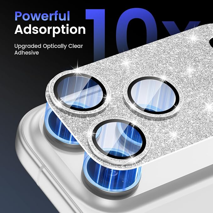 Tensea for iPhone 17 Pro Max Camera Lens Protector Bling | Metal Aluminum Alloy Tempered Glass Cover Camera Screen Protector Accessories, Case Friendly - Image 4