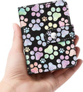 Puppy Dog Paws Small Photos Album for 2x3 Inch Films, 56 Pockets | Mini Cute Picture Book, Wallet Size, for Polaroid Fujifilm Instax Mini Instant Camera Printer, Kpop Photocard Binder Holders by Lebrocoli
