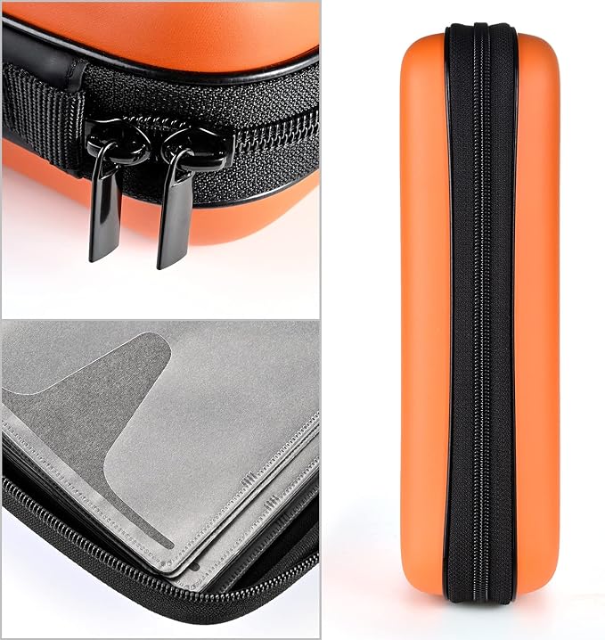 alavisxf xx CD Case, 192 Capacity Protective Zipper Disc Wallet for Car | EVA Shock-resistant, Double Zipper Closure, Portable Handle, DVD Storage Organizer, Anti-Slip Sleeves, for Home Office Travel - Image 3