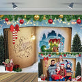 Merry Christmas Backdrop 9x6ft Fairy Tale Book Glitter Xmas Tree Candy Canes Winter Wonderland Photography Background Children Xmas Party Supplies Photo Booth Banner Props by XMJJKUF