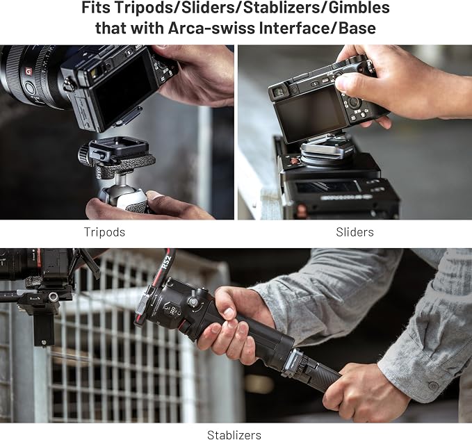PGYTECH 2 Pcs Arca-Type Quick Release Plates Parts Replacement Switch Between Tripod, Monopod, Slider Arca Swiss Compatible | Replacement Switch Between Tripod, Monopod, Slider Arca Swiss Compatible - Image 5