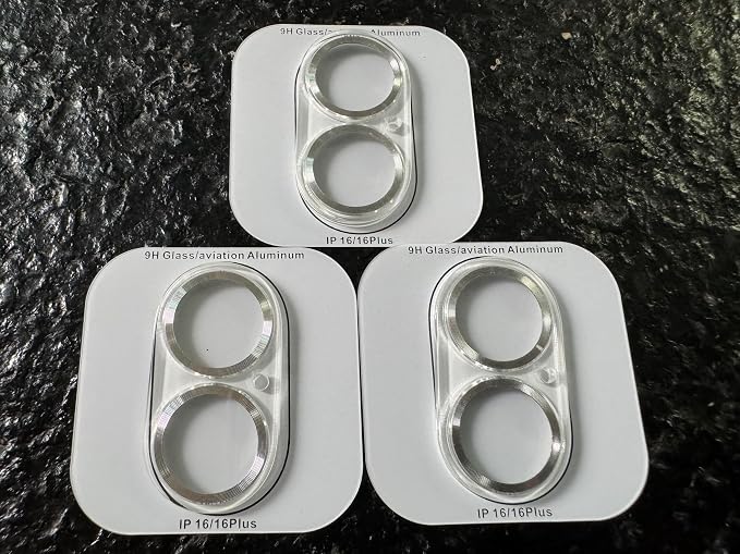 Dengduoduo Camera Lens Protector for iPhone 16 and 16 Plus 3 Pack, Tempered Glass, Ultra HD, 9H Hardness, Anti-Scratch, Case Friendly, Easy to Install [No Affect on Night Shots] - Image 2