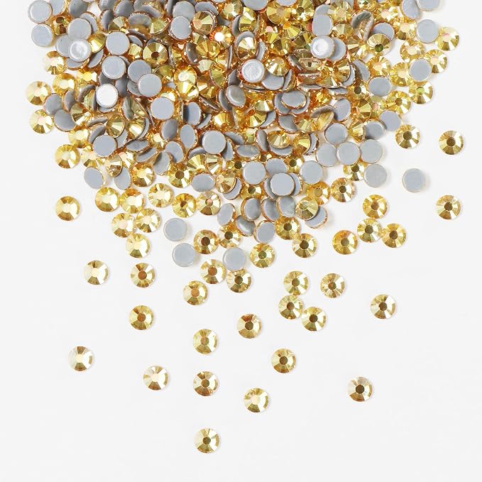 Jollin Hotfix Rhinestones Flatback Crystal 2.4mm SS8, Metallic Sunshine | 2880pcs Hot Fix Crystals Glass Rhinestones for Bedazzling, Crafting, Clothes, Shoes & Accessories DIY Decoration - Image 2