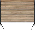 7 X 5 Ft Wood Backdrop Rustic Wooden Wall Photo Background | Brown Vintage Polyester Fabric Photo Background for Holiday Party Wedding Graduation Home Decoration Photo Booth Prop Banner by Dormirpilow