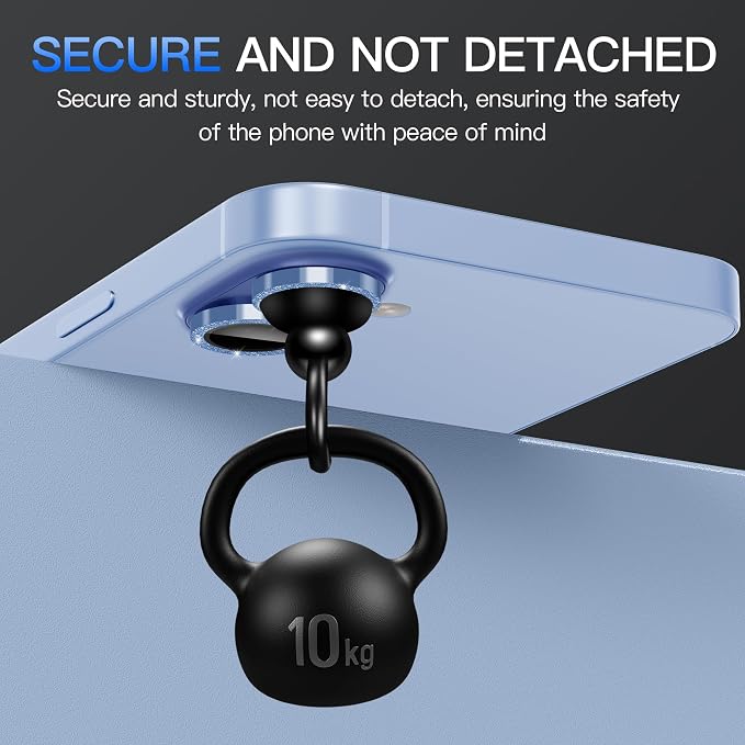 Suoman for iPhone 17 Camera Lens Protector, Blue | Bling Glitter, Independent Metal Crystal, Tempered Glass, Strong-Adhesion, Does not Affect Night Shots - Image 5