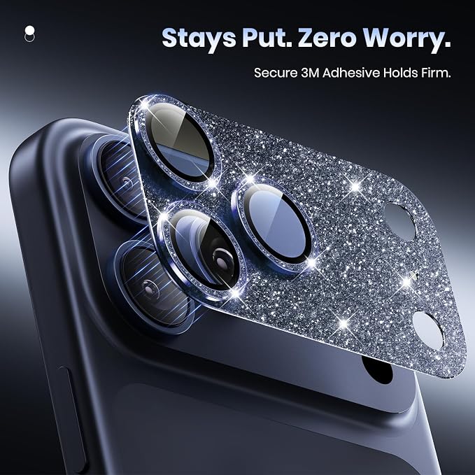 for iPhone 17 Pro Camera Lens Protector - 12FT Shatterproof | Military Grade Protection, Strong Adsorption, 9H+ Tempered Glass Camera Screen, Full Protective Cover, Case Friendly - Image 5