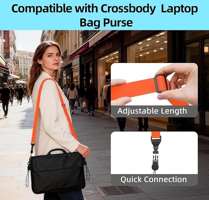 3 Pack Adjustable Shoulder Strap, iPad Strap Nylon Neck Lanyard | for iPad/Samsung Tablet Case,Camera Binocular Crossbody Laptop Luggage Bag - Image 6