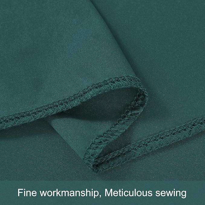 10x12 Hunter Green Backdrop Curtains for Wedding Party Wrinkle Free Backdrops Curtain Drapes Fabric Decorations Photo Back Drop Cloth for Baby Shower Photography Stage Reception 5ft x 12ft,2 Panels - Image 8