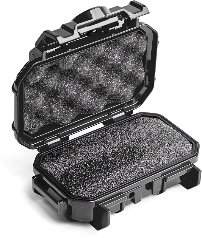 Evergreen Dry Box Tech Organizer – For Camera, Cables, Hard Drives, Memory Cards, Keys, Compatible with GoPro, Airtags (Small, PROFoam, Black) - Image 8
