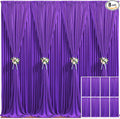 8 Panels Purple Backdrop Curtain for Parties Wedding Wrinkle Free Purple Photo Curtains Backdrop Drapes Fabric Decoration for Birthday Party Photography 40ft(W) x 10ft(H) by Tao-GePartyDecorations