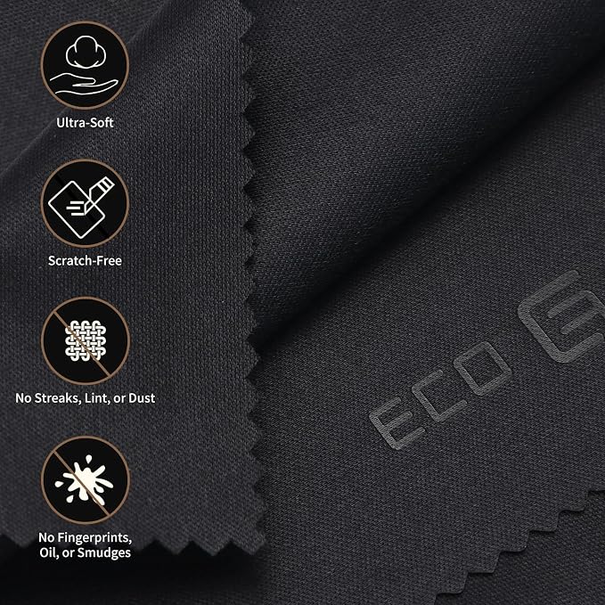 Eco-Fused Microfiber Cleaning Cloths - 50 Pack - (5.5 x 3 inches) for Cleaning Glasses, Spectacles, Camera Lenses, iPad, Tablets, Phones, Smartphones, Laptops, LCD Screens and Other Delicate Surfaces - Image 3