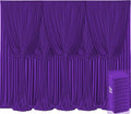 10 Panels Purple Backdrop Curtains for Wedding Party Wrinkle Free Backdrops Curtain Drapes Fabric Decorations Photo Back Drop Cloth for Baby Shower Photography Stage Reception 50ft(W) x 12ft(H) by Tao-GePartyDecorations