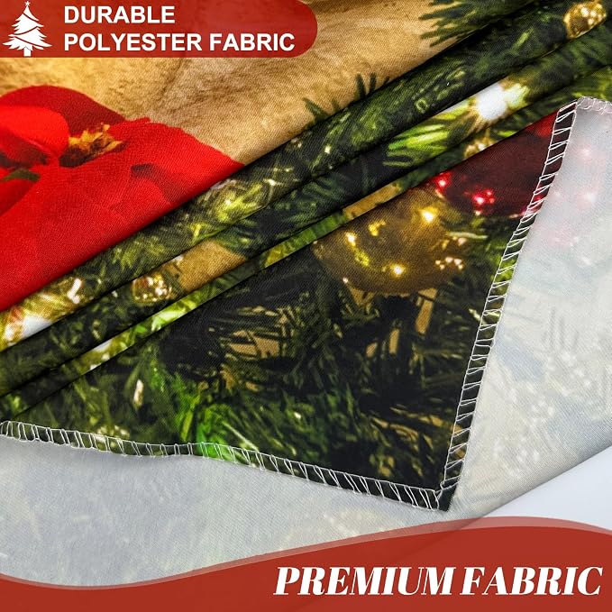 8x6ft Christmas Fireplace Theme Backdrop for Photography | PolyesFabric-Tree Sock Decorations,Xmas Party Supplies,Studio Decor Booth Props,Photo Background Pictures,Wrinkle Free - Image 4