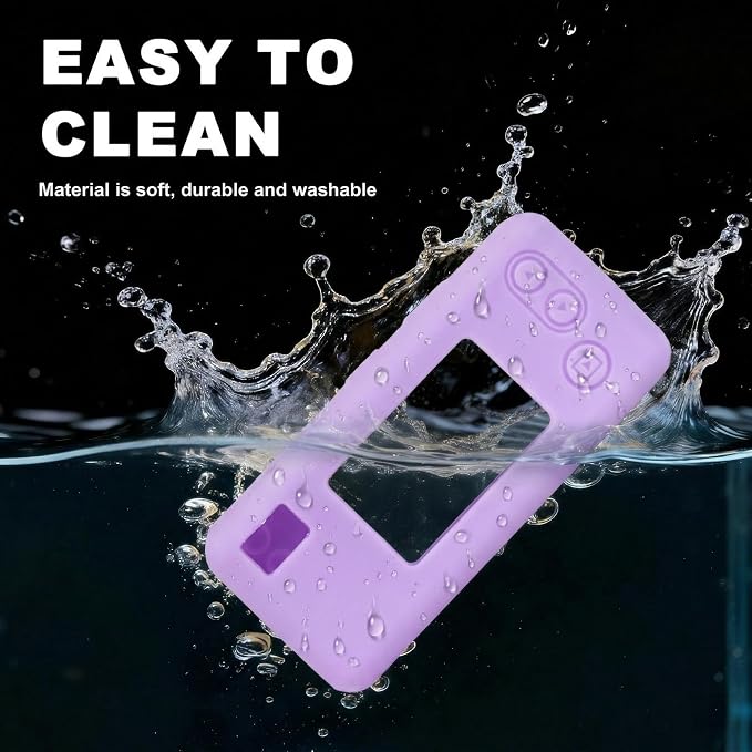 Silicone Case for Kodak CHARMERA Millennium Keychain Mini Digicam Blind Box | Soft Keychain Camera Sleeve, Precise Cutouts, For Collectors & Daily Carry, Light Purple - Image 5
