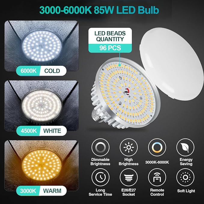 EMART 7 x 10 FT Photography Lighting Kit with 85W LED Bulbs for Portrait | 7x10FT Backdrop Stand & 6x9FT Backdrop, Softbox Lighting Kit & 3000-6000K Bulb Professional Studio Lights for Video Recording - Image 4