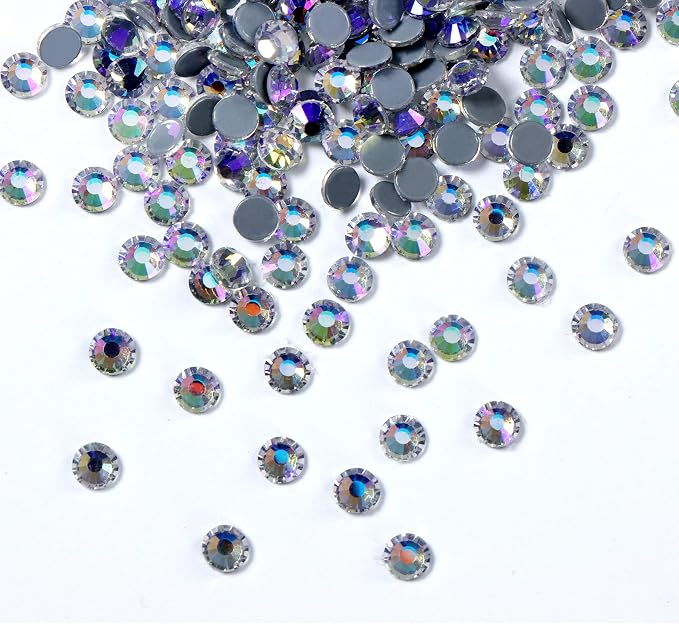 Jollin Hotfix Rhinestones Flatback Crystal Gems 8.4mm SS40, Moonlight | 144pcs Hot Fix Crystals Glass Rhinestones for Bedazzling, Crafting, Clothes, Shoes & Accessories DIY Decoration - Image 2