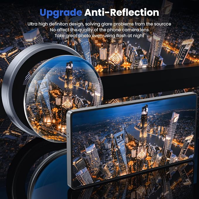 WSKEN for Samsung Galaxy S25 Ultra Camera Lens Protector - Ultra Thin | Case Friendly, 9H Shatterproof Tempered Glass, Anti Scratch Metal Circle, Camera Screen Protector Cover Accessories, Blue - Image 2